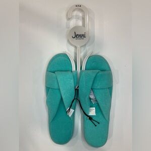 Jenni Aqua Women's Slippers Medium 7-8